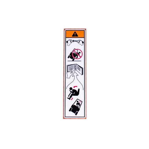 DECAL AVISO TOMBAMENTO C/CINTO DECAL AVISO TOMBAMENTO C/CINTO